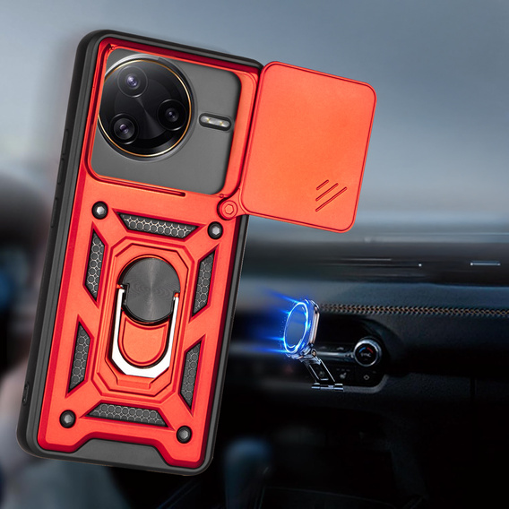 Obal na mobil pre Xiaomi Poco F7 Ultra, CamShield Slide, červené