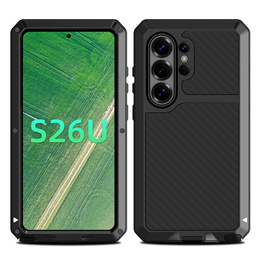 Puzdro s integrovaným sklom pre Samsung Galaxy S26 Ultra, čierne