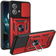 Obal na mobil pre Motorola Edge 40 Neo, CamShield Slide, červené