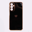 Obal na mobil pre Samsung Galaxy A14 4G/5G, Electro heart, čierne