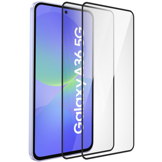 2x tvrdené sklo ERBORD 3D pre Samsung Galaxy A36 5G pre celý displej