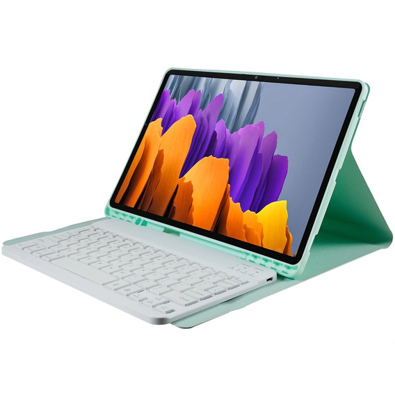 Puzdro + klávesnica Galaxy Tab S7+ Plus / S8+ Plus /S7 FE T730 T733, Pen Slot, mätové