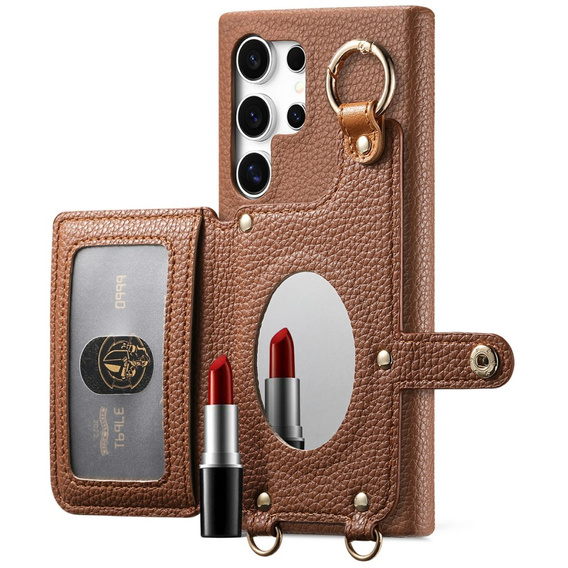 Puzdro pre Samsung Galaxy S25 Ultra, GKK Leather, čierne