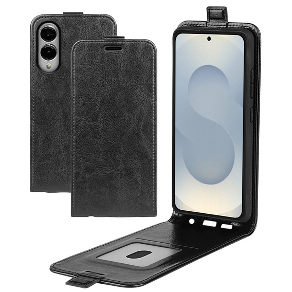 Klapkové puzdro pre Samsung Galaxy S25 Edge, Flip, čierne