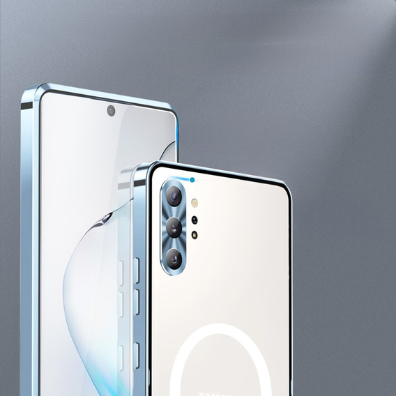 Ochranné puzdro na fotoaparát pre Samsung Galaxy Note 10+ Plus, CamShield MagSafe, transparentné / modré