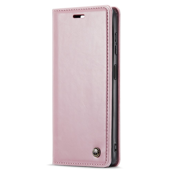 CASEME flipové puzdro pre Samsung Galaxy A14 5G, Waxy Textured, ružové