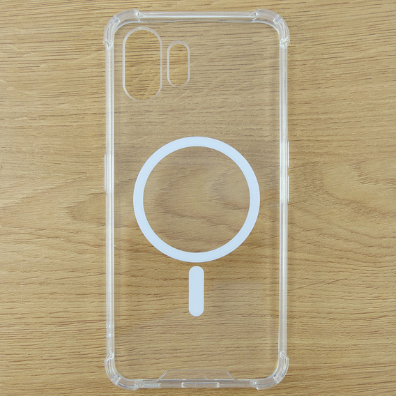 Puzdro pre Nothing Phone 2, Fusion Hybrid, pre MagSafe, priehľadné