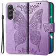 Klapkové puzdro pre Samsung Galaxy A54 5G, Butterfly, fialové