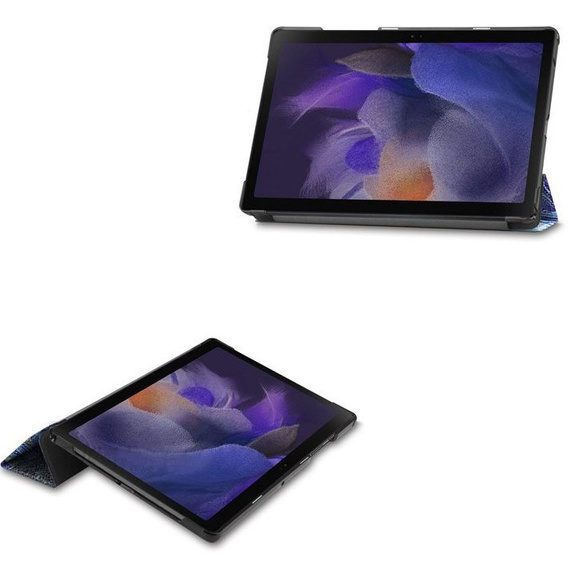 Puzdro pre Samsung Galaxy Tab A8 10.5 SM-X200 SM-X205, Smartcase, modré