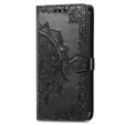 Klapkové puzdro pre Motorola Edge 30, Mandala, čierne