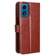 Klapkové puzdro pre Motorola Moto G24 / G24 Power / G04, Crazy Horse Wallet, hnedé