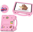 Detské puzdro pre iPad 9.7" 2018/2017 (6/5 gen.) / Pro 9.7" 2016, Cute Patterns, so stojanom, ružové