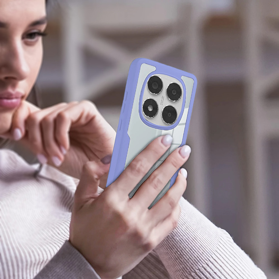 Puzdro pre Xiaomi Redmi Note 14 Pro 5G, Shockproof, s fóliou, fialové