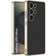 Puzdro pre Samsung Galaxy S25 Ultra, GKK Leather, carbon čierne