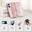 Klapkové puzdro pre Xiaomi Redmi 15C 4G/LTE, Butterfly, ružové rose gold