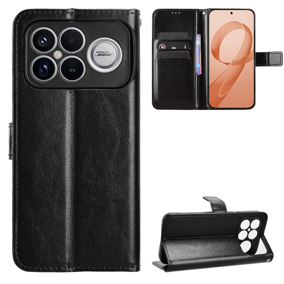 Puzdro Crazy Horse Wallet flip pre Xiaomi Poco F8 Ultra