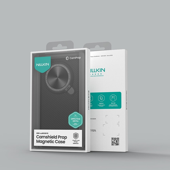 Pancierované puzdro Nillkin pre Oppo Find X8 Pro, CamShield Prop, pre Magsafe, čierne