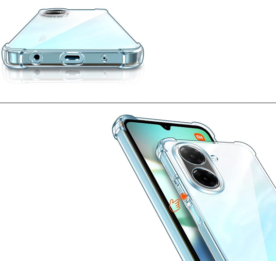 Obal na mobil pre Xiaomi Redmi A5, Dropproof, priehľadné