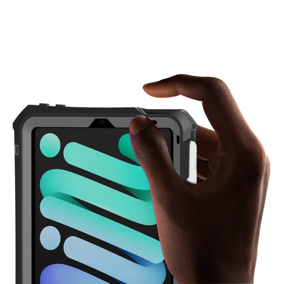 Vodotesné puzdro IP68 pre iPad mini 8.3" 2021 (6 gen.) / iPad mini 8.3" 2024 (7 gen.), čierne
