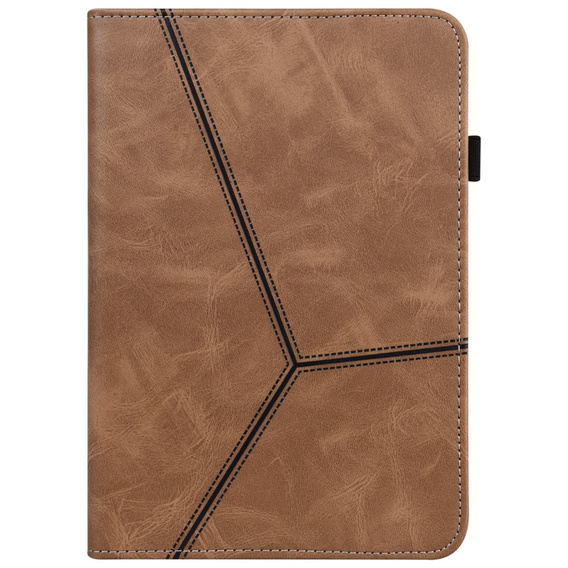Puzdro pre Samsung Galaxy Tab S10 Lite / S10 FE / S9 FE / S9, Classic, s priestorom pre stylus, hnedé
