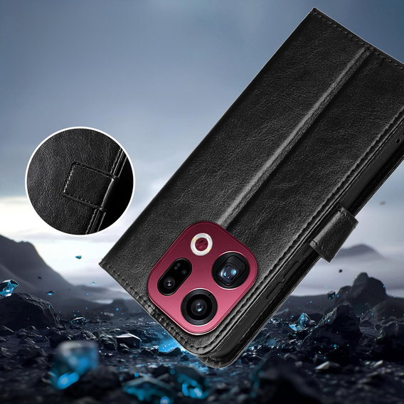 Puzdro Crazy Horse Wallet flip pre Oppo Find X9