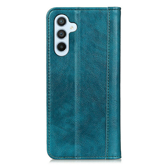 Obal na mobil pre Samsung Galaxy A26, Wallet Litchi Leather, zelený