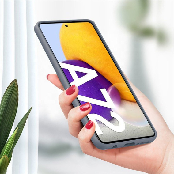 Obal na mobil pre Samsung Galaxy A72 / A72 5G, Silicone Lite, levanduľovo šedé