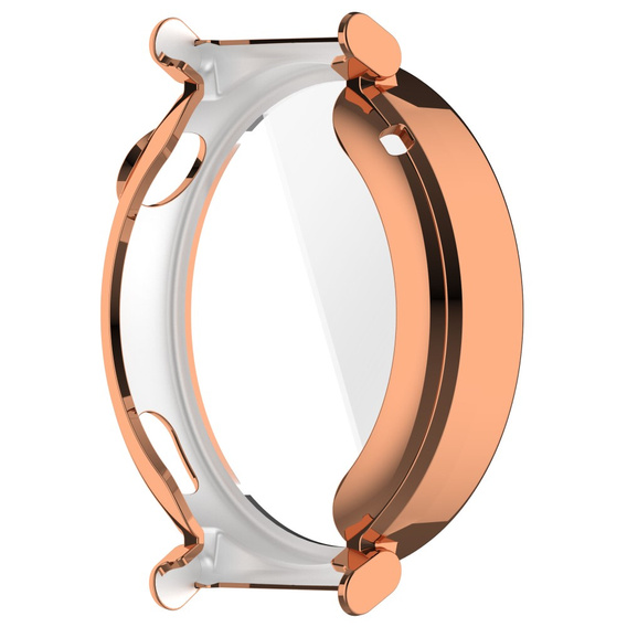 Puzdro 2v1 s ochranou displeja pre Huawei Watch GT 5 Pro 42mm, ružové rose gold 