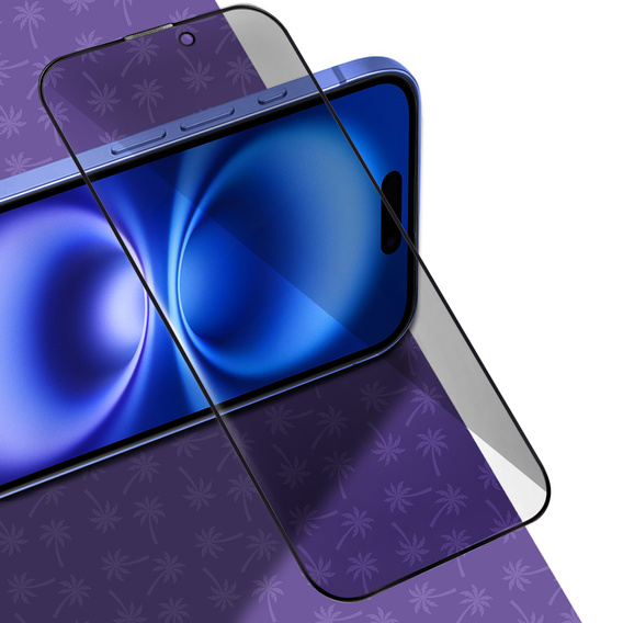 Tmavé sklo na ochranu súkromia Shy Palm pre iPhone 16 Plus