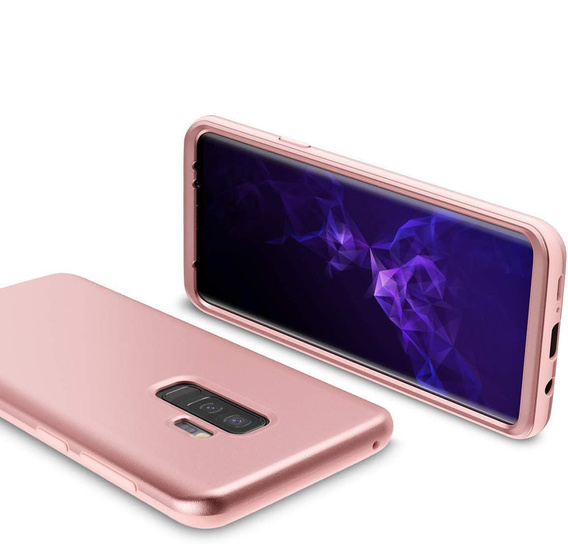 Obal na mobil pre Samsung Galaxy S9+ Plus, Suritch Full Body, ružové rose gold