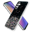 Obal na mobil pre Samsung Galaxy A54 5G, Glittery, čierne