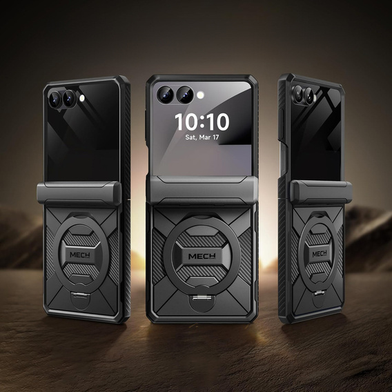 Puzdro Tongate MECH s MagSafe pre Samsung Galaxy Z Flip7 FE / Z Flip6, zelené