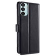 Klapkové puzdro pre Samsung Galaxy M15 5G, Wallet Zipper Pocket, čierne