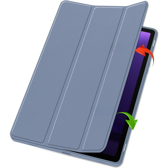 Puzdro pre Samsung Galaxy Tab S10 FE+ Plus, Smartcase s priestorom pre stylus, tmavomodré