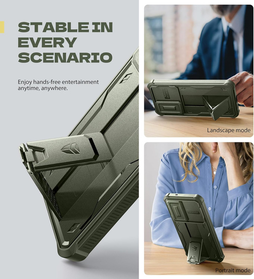 Puzdro Dexnor Full Body (dva rámy) s pancierovou ochranou pre Samsung Galaxy S25 FE