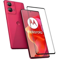 3D tvrdené sklo pre Motorola Moto G85, čierny rám