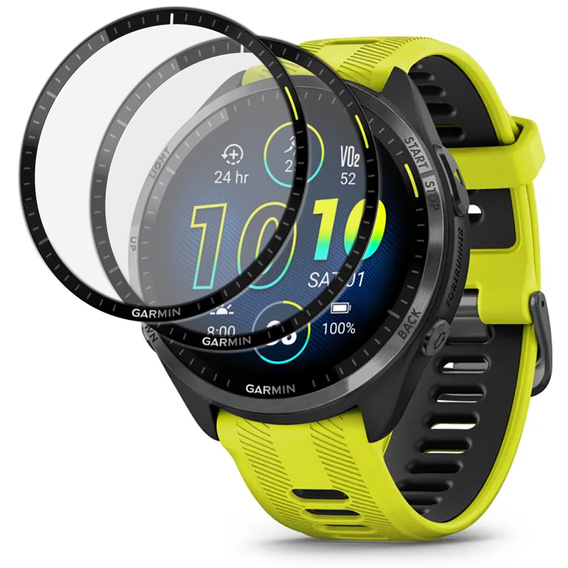 2x hybridné sklo ERBORD pre Garmin Forerunner 965