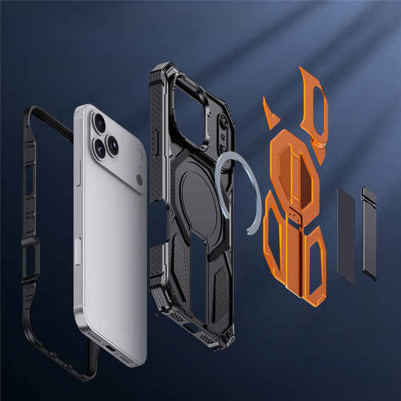 Ochranné puzdro kompatibilné s MagSafe so stojanom pre iPhone 17 Pro Max