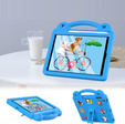 Detské puzdro pre iPad 9.7" 2018/2017 (6/5 gen.) / Pro 9.7" 2016, Cute Patterns, so stojanom, modré