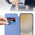 Klapkové puzdro pre Samsung Galaxy S25 FE, RFID Wallet MagSafe CamShield, modré