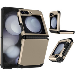 Pancierované puzdro pre Samsung Galaxy Z Flip7 FE / Z Flip6, Armor Shockproof, zlaté