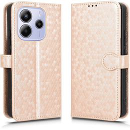 Flipové puzdro pre Xiaomi Redmi Note 14 4G, Wallet Rhombus, ružové