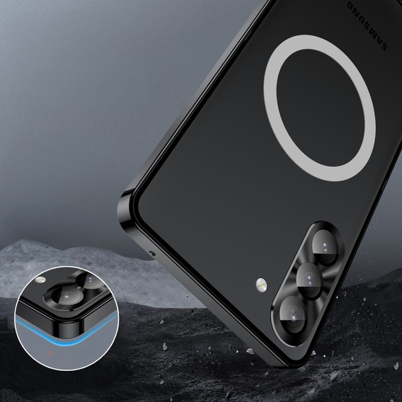 Ochranné puzdro na fotoaparát pre Samsung Galaxy S23 Plus, CamShield MagSafe, transparentné / čierne
