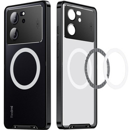 Ochranné puzdro na fotoaparát pre Xiaomi 13T / 13T Pro, CamShield MagSafe, transparentné / čierne