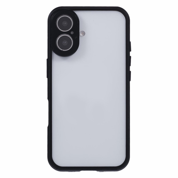 Puzdro pre iPhone 16, Magnetic Dual Glass, čierne