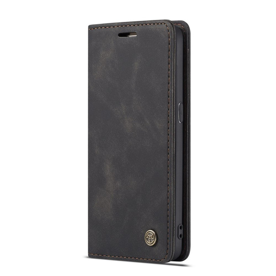 CASEME puzdro pre Samsung Galaxy S7, Leather Wallet Case, čierne