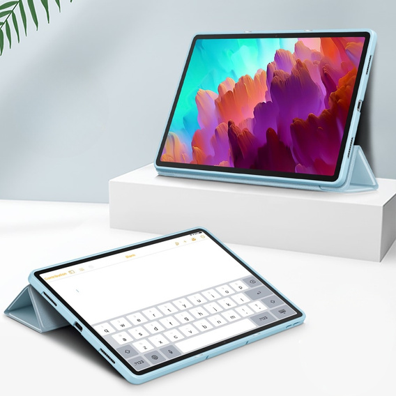 Puzdro pre Lenovo Tab P12, Smartcase s priestorom pre stylus, modré