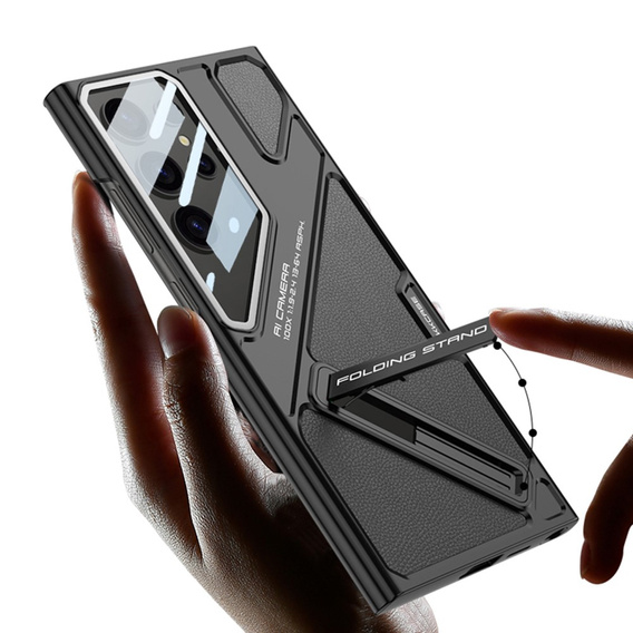 Puzdro pre Samsung Galaxy S25 Ultra, GKK Leather, čierne