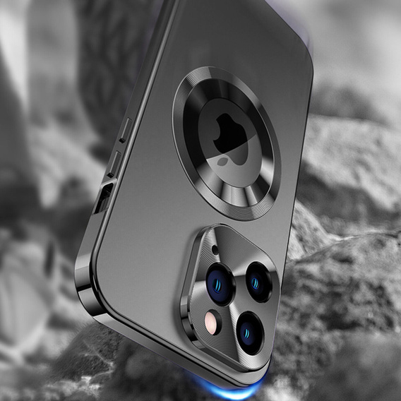 Puzdro pre iPhone 13 Pro Max, Dual Glass, pre Magsafe, čierne