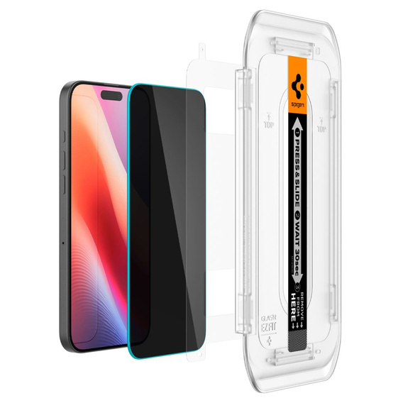 Spigen Privacy Tempered Glass pre iPhone 17 Pro Max / 16 Pro Max, Glas.TR Privacy (2 ks)